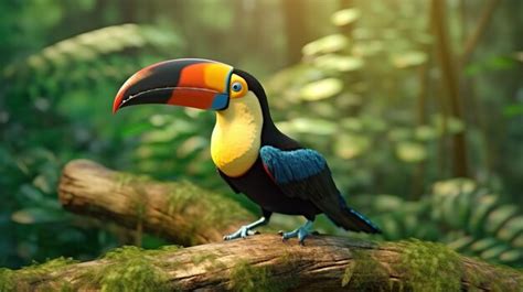 Premium AI Image | Toco toucan in the reserve of exotic tropical birds