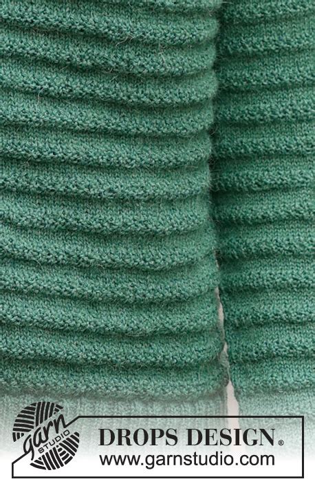 Green Harmony Drops Free Knitting Patterns By Drops Design