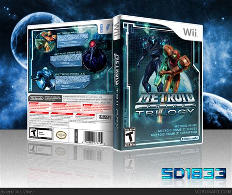 Metroid Prime Trilogy Wii Box Art Cover by sd1833