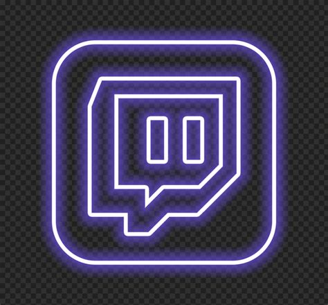 HD Twitch Neon Purple Square App Icon PNG | Citypng