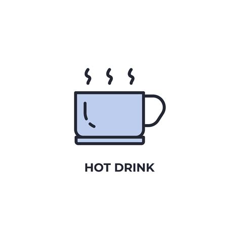 Hot Drink Vector Icon Colorful Flat Design Vector Illustration Vector Graphics 10354238 Vector