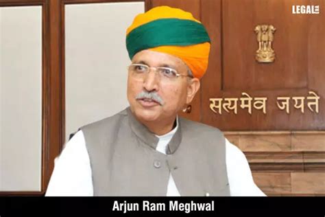 Union Cabinet Reshuffle Arjun Ram Meghwal Appointed As The New Law