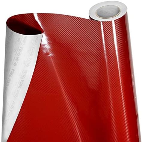 VViViD 5D High Gloss Red Epoxy Carbon Fiber Automotive Vinyl Wrap Film