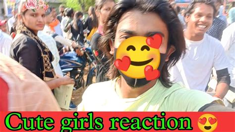 Cute Girls Reaction 😍 Public Reaction On Exam Day 🤠 Publicreaction