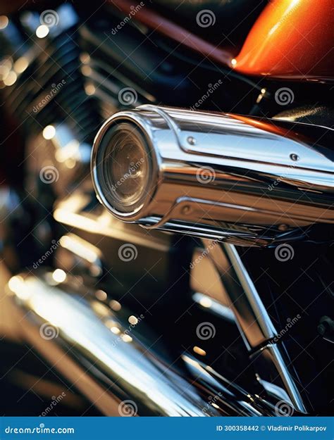 Motorcycle Exhaust Pipe Close Up Stock Photo Image Of Style Closeup