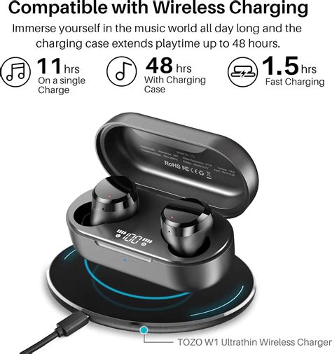 Buy TOZO T12 Wireless Earbuds Bluetooth Headphones Premium Fidelity