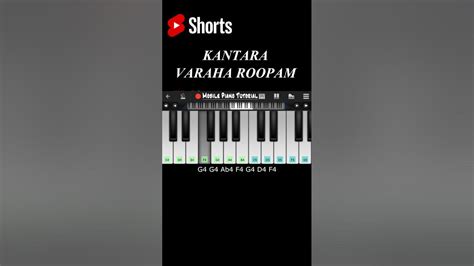 Varaha Roopam Kantara Song Easy Mobile Perfect Piano Tutorial Hindi