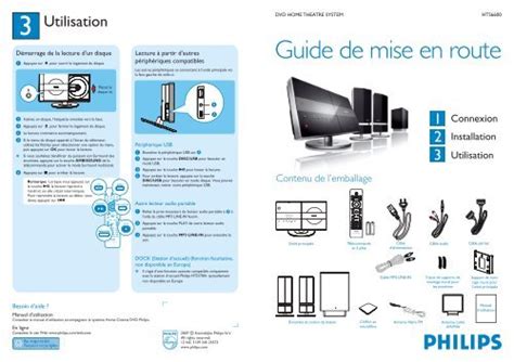 Philips Syst Me Home Cin Ma Dvd Guide De Mise En Route Fra