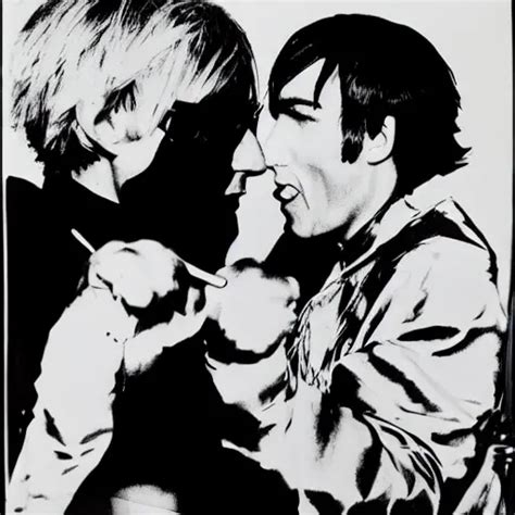 Andy Warhol Punching Andy Warhol Art By Andy Warhol Stable Diffusion