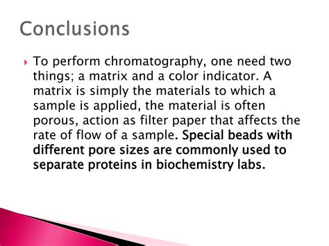 Paper Chromatography Experiment Ppt