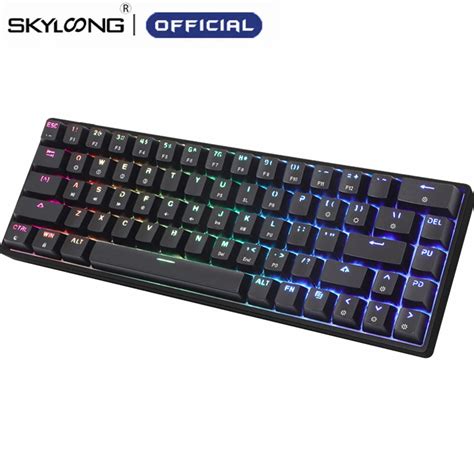 Skyloong Gk68 68 Keys Mechanical Keyboard Mini Portable 65 Sk68 Optical