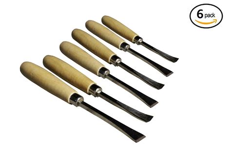 Trend Basics Wood Carving Chisel Set: 6-Pack Professional Woodworking ...