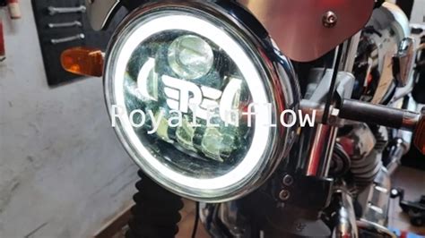 55 Watts Led Headlight For Royal Enfield Motorbikecustoms