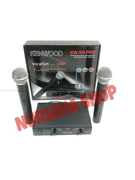 Jual Mic Mik Microphone Wireles Mic Wireless Aiwa Kw Pro Di Lapak