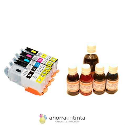 Kit De Recarga Canon Pgi Cli Xl Pack De Cartuchos Recargables