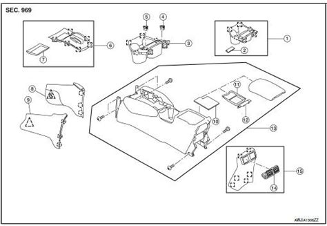 Nissan Rogue Service Manual Center Console Assembly Removal And