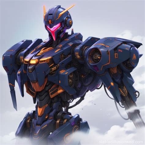 Ghost-Piloted Reaper-Themed Mech of Death | Stable Diffusion Online