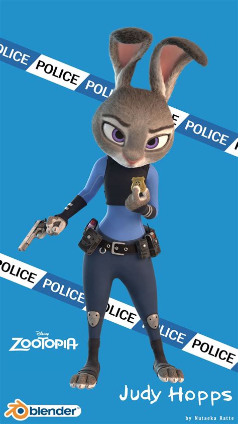 Zootopia Judy Hopps Blender Photoshop Judy Hopps 3d Model