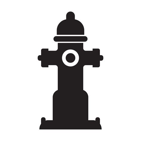 Fire Hydrant Symbol Icon Logo Vector Illustration Design Template