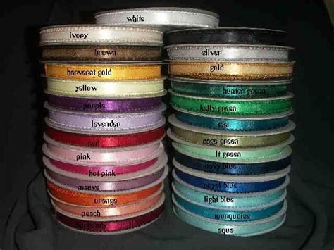 3 8 Double Face Satin Picot Ribbon Feather Edge 50 Yds EBay