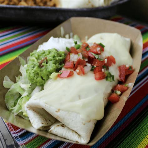 Queso Smothered Chicken Burritos Simply Made Recipes