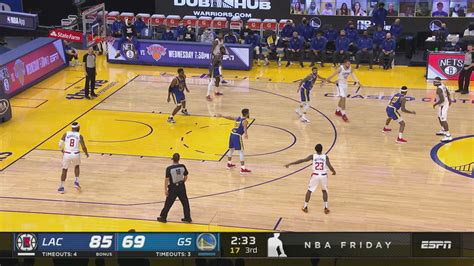 Challenge Of Called Foul Clippers Warriors Nba Official