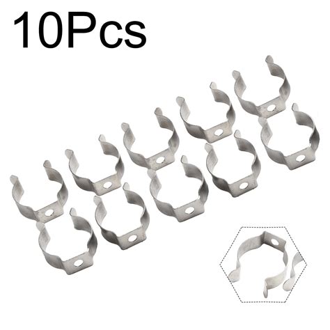 10pcs Spring Terry Clips Open Type Spring Steel Tool Clips Heavy Duty