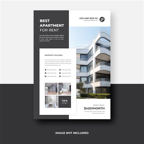 Premium Psd Apartment Flyer Template Design A4