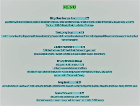 Online Menu of The Spot Bar and Grill Restaurant, Houston, Texas, 77092 - Zmenu