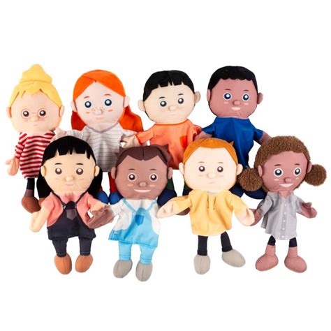 Glove puppets, set of 8 | Educo