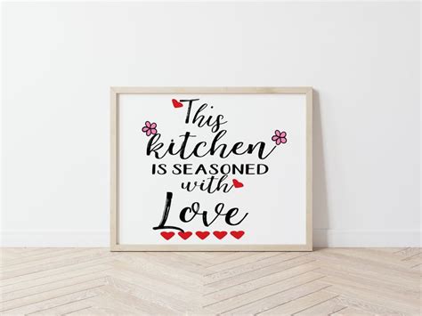 Kitchen Quotes Wall Art Printable | Wall art quotes, Printable wall art ...