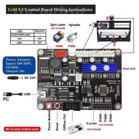 Upgraded 3 Axis Offline Controller Board Grbl Usb Port Cnc Engraving