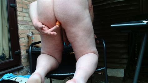 Me Playing Naked In My Garden With A Carrot In My Ass