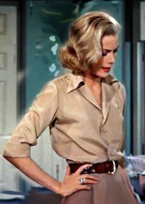 Hair Brown Shirts Brown Belt Ring Grace Kelly Grace Kelly