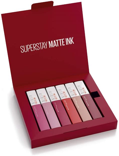 Maybelline New York Coffret Exclusif de 6 Rouges à Lèvres Liquides