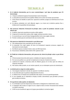 TEST BLOC III MODEL B AMB RESPOSTES Pdf