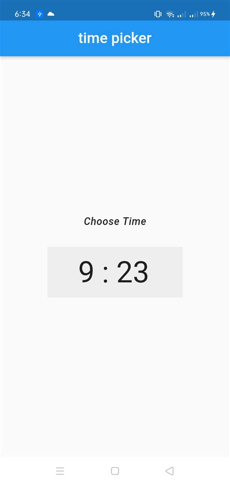 github ambikadulaltimepicker simple time picker app