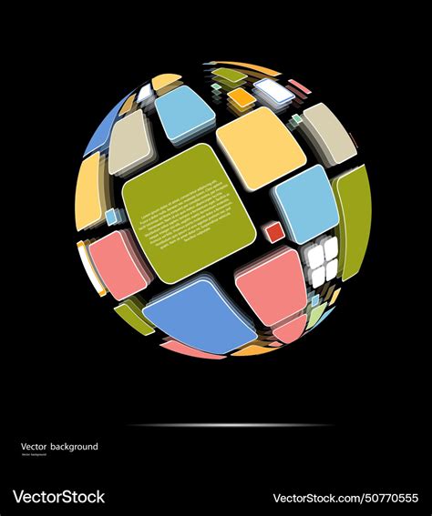 Abstract Globe Technology Design Background Vector Image