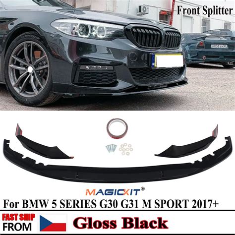 Magickit M Performance Front Spoiler Splitter Gloss Black Lip Fits For