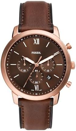 Fossil Men Leather Analog Blue Dial Watch Fs4835Ie Band Color Blue