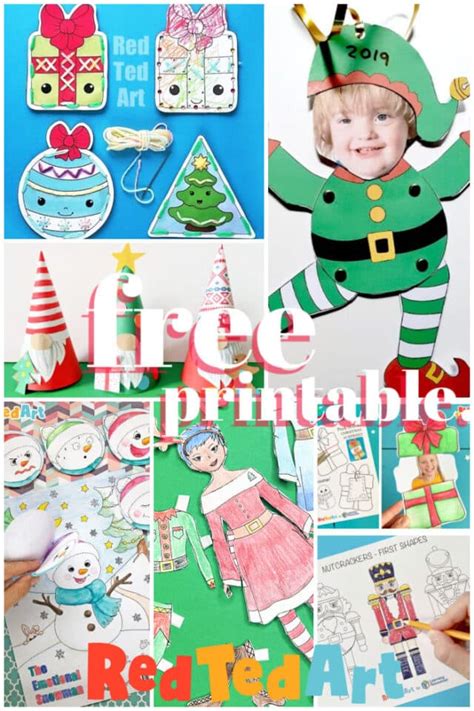 Top Printable Christmas Projects For Kids Of All Ages Red Ted Art