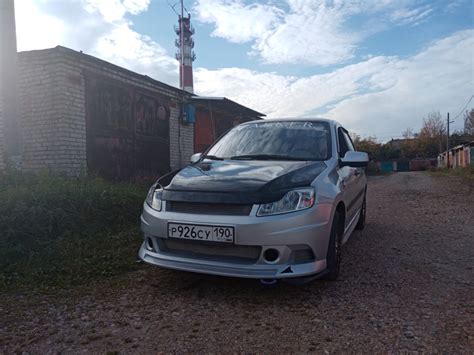 Морда+реснички — Lada Гранта (1G), 1,6 л, 2012 года | стайлинг | DRIVE2