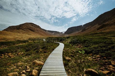 Boardwalk On Tablelands Trail Gros Morne National Park Newfoundland