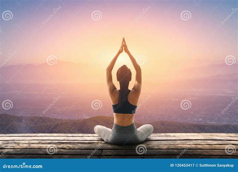 Young Woman Practicing Yoga in the Nature, Female Happiness, Young ...