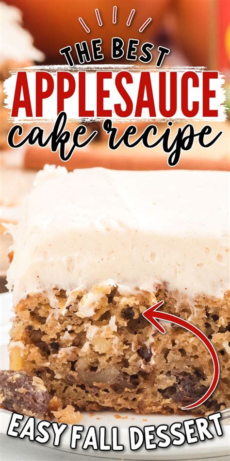 Applesauce Cake Dessert Recipe Apple Recipes Easy Baked Apple Dessert Apple Dessert Recipes