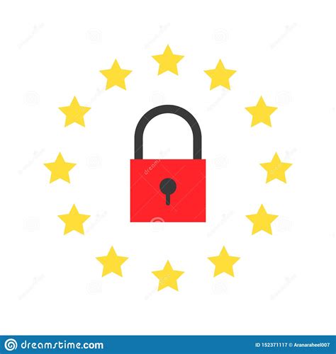 Icono De Regla Del General Protecci N De Datos De GDPR Estilo Plano