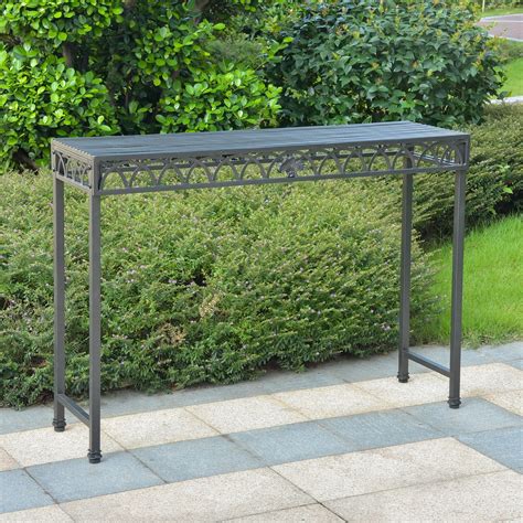 Outdoor Console Table Metal - Shop metal console table at horchow, and ...