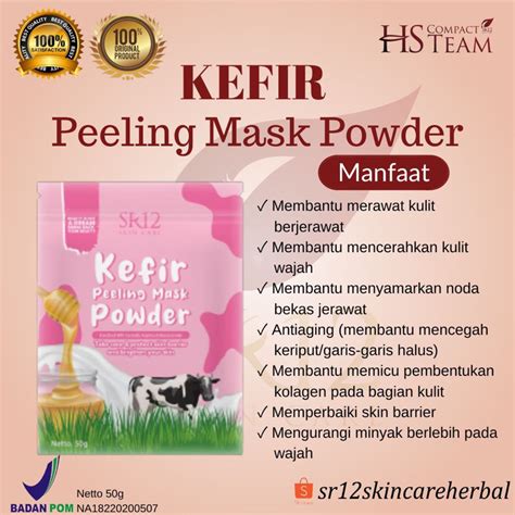 Jual Sr Masker Kefir Original Peeling Mask Powder Mencerahkan Wajah