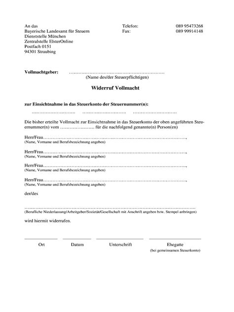 Ausf Llbar Online Bayerische Landesamt Fr Steuern Fax Email Drucken