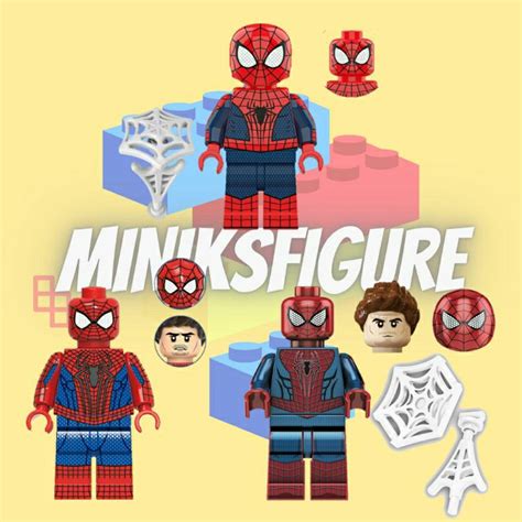 Jual Mainan Balok Susun Edukasi Anak Minifigure The Amazing Spiderman